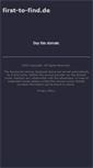 Mobile Screenshot of first-to-find.de