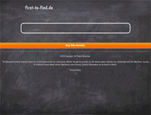 Tablet Screenshot of first-to-find.de